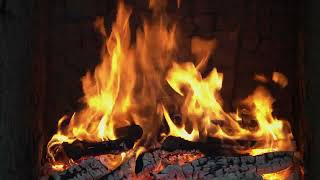 🔥 4K Fireplace & Fire Crackling Sounds 🔥 3 Hours Fireplace Sounds For Sleep, Relax, Study, Meditate