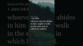 1 John 2:6 #verseoftheday#scripture#wordofgod#dailyscripture#bibledaily#faith