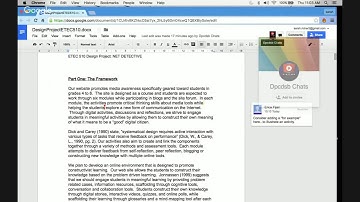 Collaborative Writing using Google Docs
