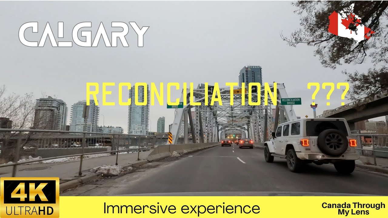 Driving to Downtown Calgary Early Morning Traffic - YouTube