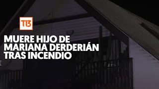 Muere hijo de Mariana Derderián tras incendio en Vitacura