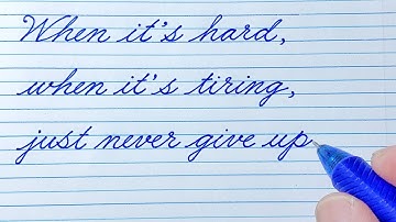 Cursive Writing Quote 73 | Cursive Handwriting Practice | Cursive Letters | How to write in cursive