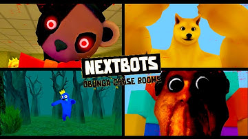 New monsters escape, Nextbots Obunga Chase Rooms, android gameplay test.