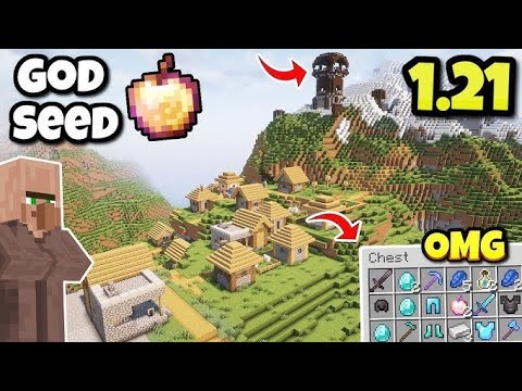 Minecraft rare seed village op loot perfect spawn!