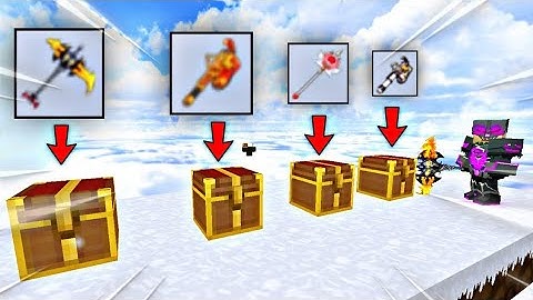 Playing Lucky Chest in BlockmanGo Skyblock