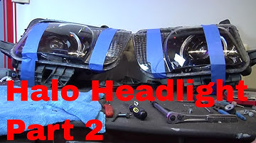Camaro Halo Headlights LED Boards install, Part 2