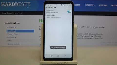 How to Change SIM PIN in LG Q6 – Set SIM Protection