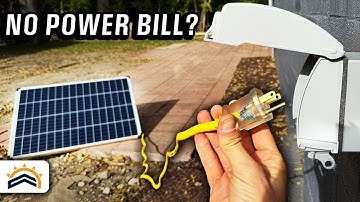 Plugged A Solar Panel Into My Home For 7 Days | Here