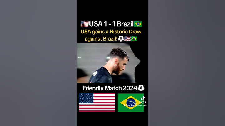 USA 1 - 1 Brasil - Friendly Match 2024 - USA gains a Historic Draw against Brazil - Reaction!