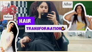 Much Needed Hair Makeover Vlog💇‍♀️i got a haircut afrer 4 years🥲#hair#foryou