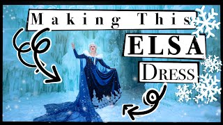 Making Elsa's Winter Dress! Olaf's Frozen Adventure | Disney Princess Frozen Cosplay Costume Sewing