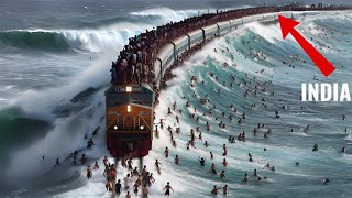 JALUR NERAKA!! India Memiliki Jalur Kereta Api Membelah Laut Paling Mematikan di Dunia