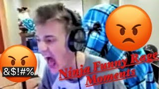 Ninja rage compilation- funny fortnite rages