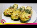 Фаршированные кабачки лодочки в духовке. Очень вкусный рецепт