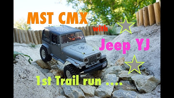 Jeep Wrangler on MST CMX - 1st Test Trail Run ....