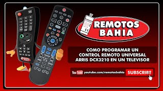 COMO PROGRAMAR UN CONTROL REMOTO UNIVERSAL ARRIS DCX3210 CABLEVISION HD EN UN TELEVISOR