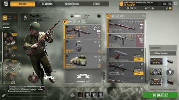 Heroes and Generals p1: the menu