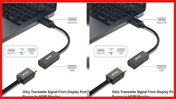 DisplayPort to HDMI, Benfei Gold-Plated DP Display Port to HDMI Adapter (Male to Female)