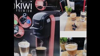 صانع القهوة  kiwi premium بكبسولات و بالقهوة المطحونة مرحبا بكم