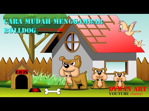 Video: Cara Menggambar Bulldog