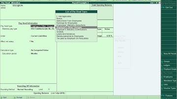 8.8 PF Admin Charge & EDLI Pay head | Tally ERP 9 Full Tutorial in English | Tally Course