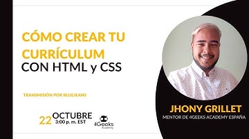 Tutorial: Cómo crear tu currículum con HTML y CSS