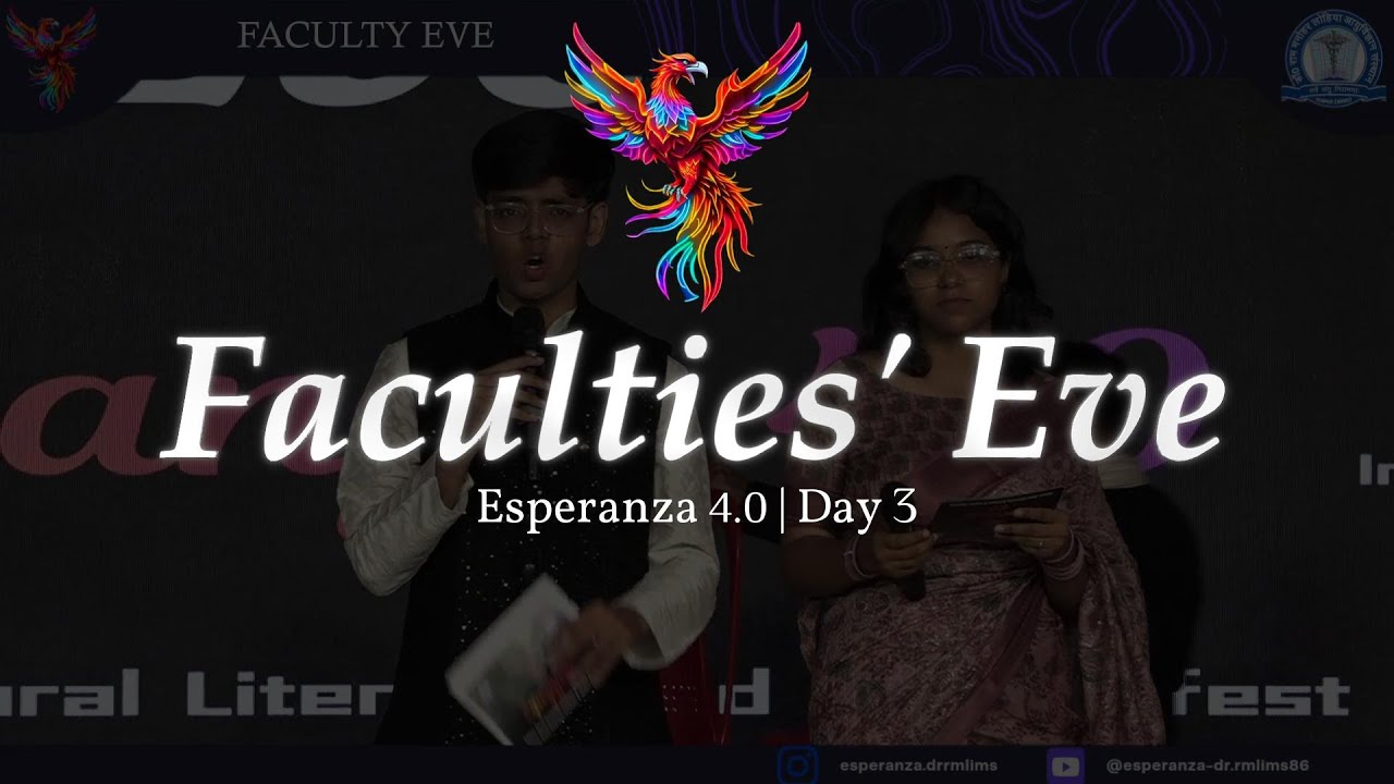 Esperanza '24 | Faculties' eve [Part 2] | Day 3 | Dr. RMLIMS - YouTube