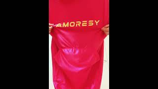 バスローブとAMORESY製バスローブの重ね着