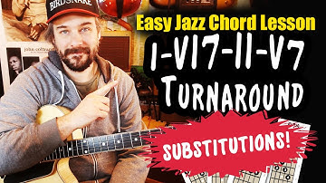 I-VI-II-V Turnaround Chord Substitutions  - Jazz Guitar Lesson - The 1625 Chord Progression (Part 3)