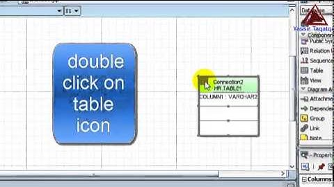 Create table using jdeveloper