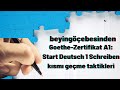 Goethe-Zertifikat A1: Start Deutsch 1 Schreiben kısmı geçme taktikleri /5