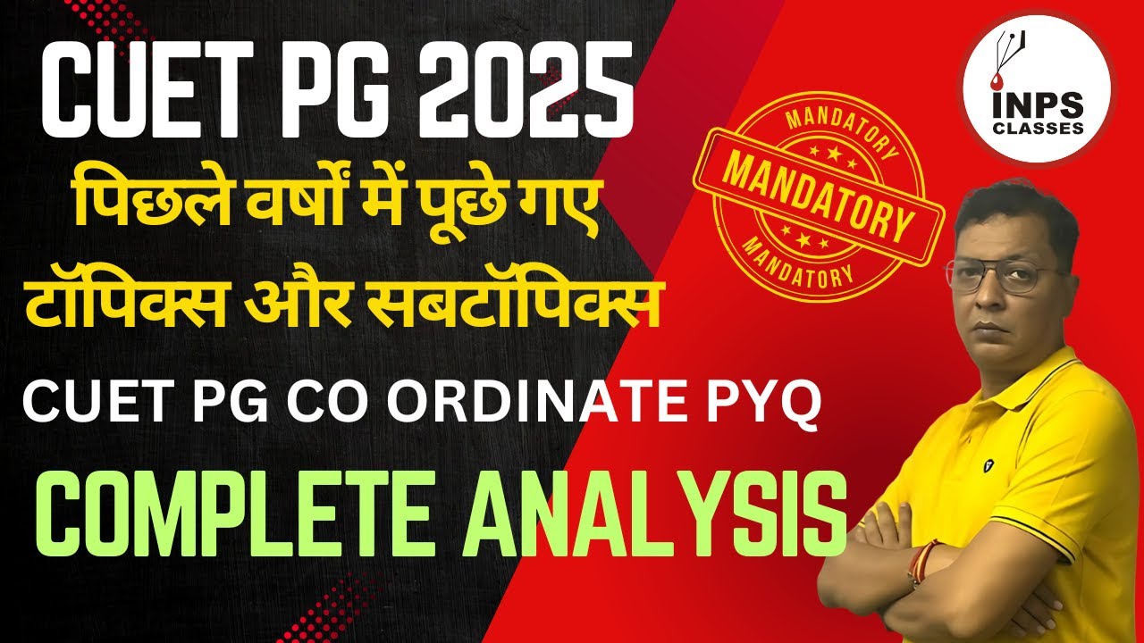 🔴 CUET PG SCQP 09 Coordinate Geometry PYQs In-depth Analysis | Nitin ...