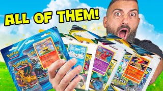I Opened EVERY 3 Pack Pokemon Blister!
