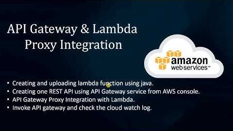API Gateway & Lambda Proxy Integration