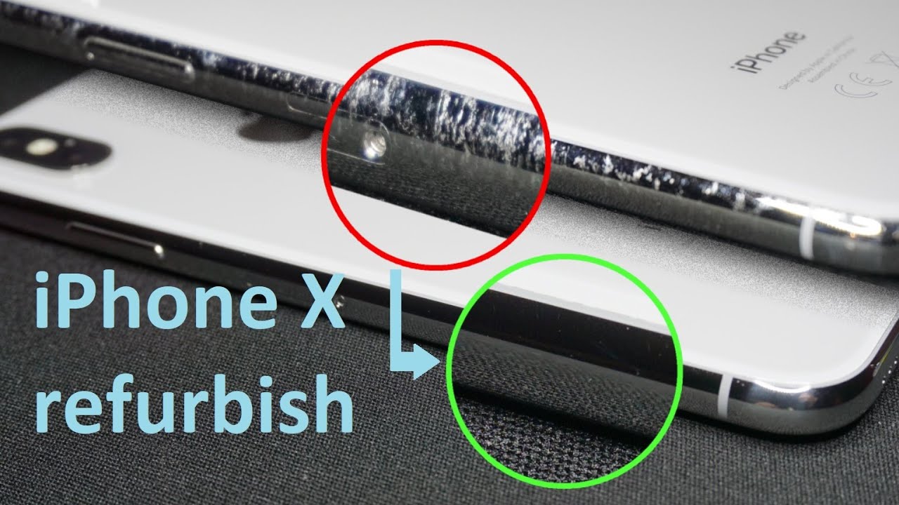 New Update Apple iPhone X Xs refurbish - remove scratch from stainless steel frame grind polish / new condition