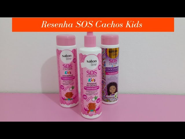 Sos Cachos Kids Salon Line I Linha Completa I Resenha Youtube
