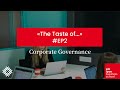 Ep2 executive mba masterclass series the taste of corporate governance