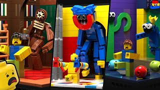 Making LEGO sets of iconic HORROR GAMES Part 1: Figure, Huggy Wuggy, Opila Bird, and Blue Friend