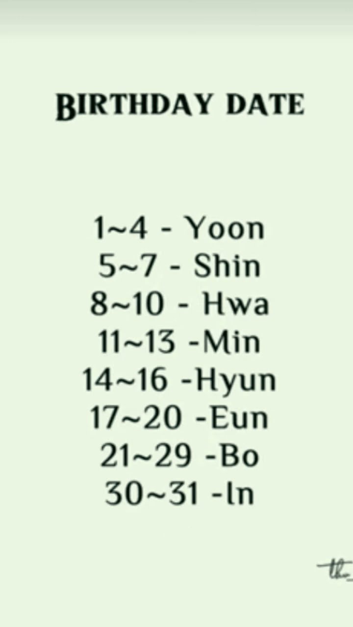 Choose Your Korean Name According To Your Birthday korea short Video Choose Your Korean Name According To Your Birthday korea short Video