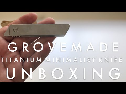 Video: Das Grovemade Minimalist Knife Wurde Gerade Von Going Titanium Zu Mega Gemacht