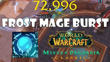 How to BURST as Frost Mage | Guide (MoP Classic)