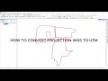 How to convert projection WGS to UTM