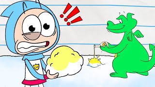 snowball challenge boy dragon cartoons for kids wildbrain kids