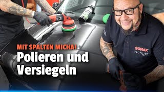 Auto polieren und versiegeln mit Sonax CC One | Spalten Micha - Golf 4 Projekt