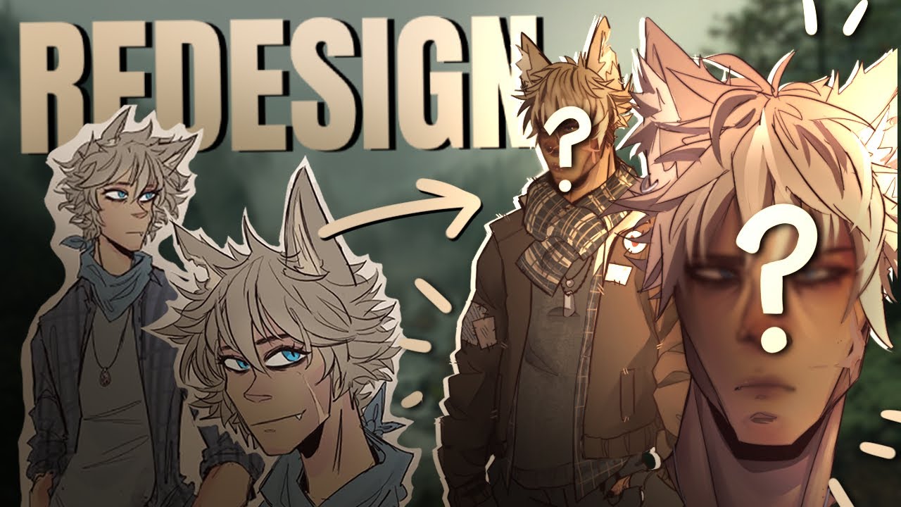 REDESIGNING MY OLD OCS (part 1) | full character design process - YouTube