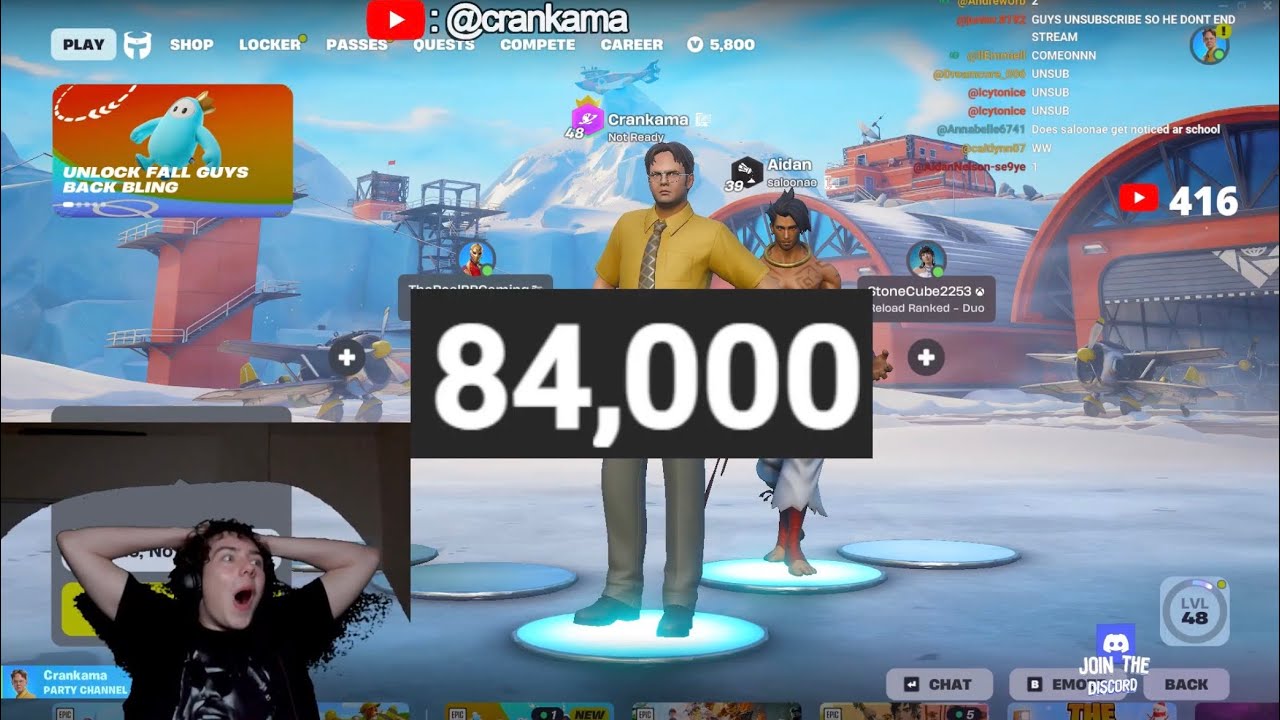 NOT ending stream till 84k...