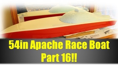 54in RC Apache Race Boat Build Part 16