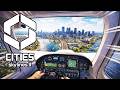 Cities Skylines 2 em Primeira Pessoa (POV): SOBREVOANDO MINHA CIDADE DE AVIÃO [4K]