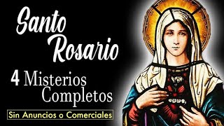 * EL SANTO ROSARIO * Los 4 Misterios Completos - Casi 2 Horas de Oracion del Rosario