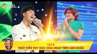 Giọng ải giọng ai | tập 5: Ngô Kiến Huy gục ngã ngay trên sân khấu  khi song ca cùng thí sinh